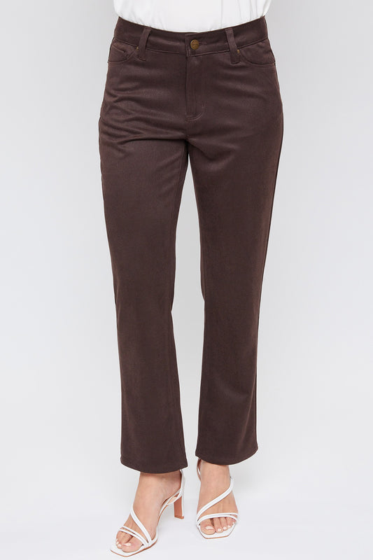 Jesse Suede Straight Leg Pant