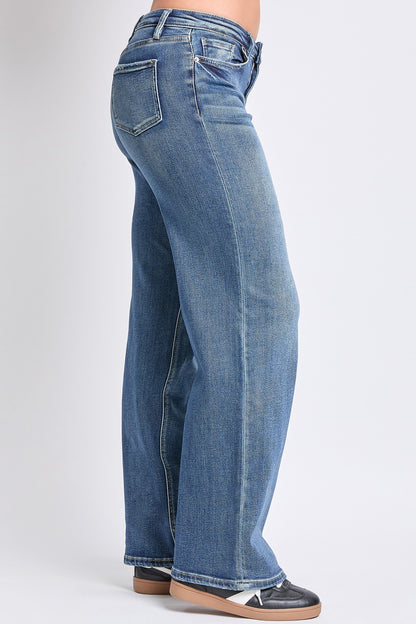 Keri Mid Rise Wide Leg Jean