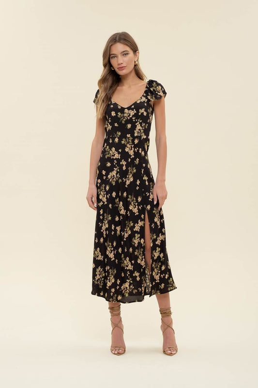 Sadie Floral Midi Dress