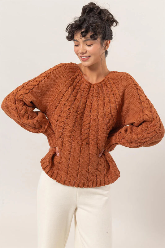 Brandi Cable Knit Sweater