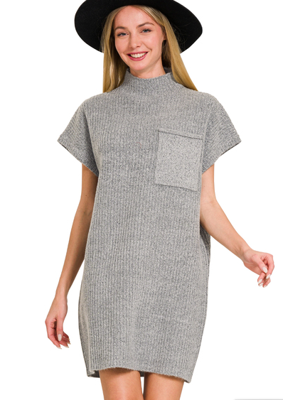 Pollie Mock Neck Sweater Dress