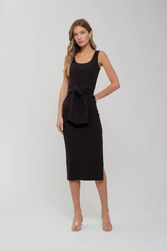 Kristy Front Tie Midi Dress