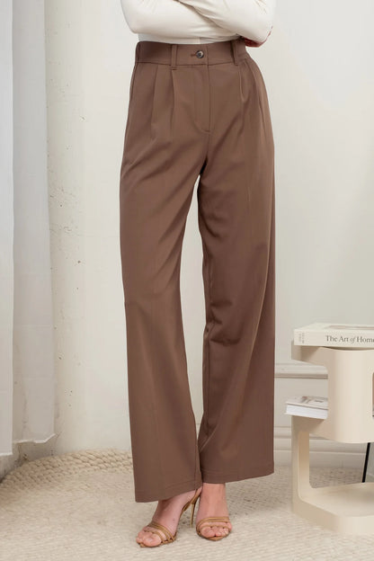 Vera Wide Leg Pleated Pants