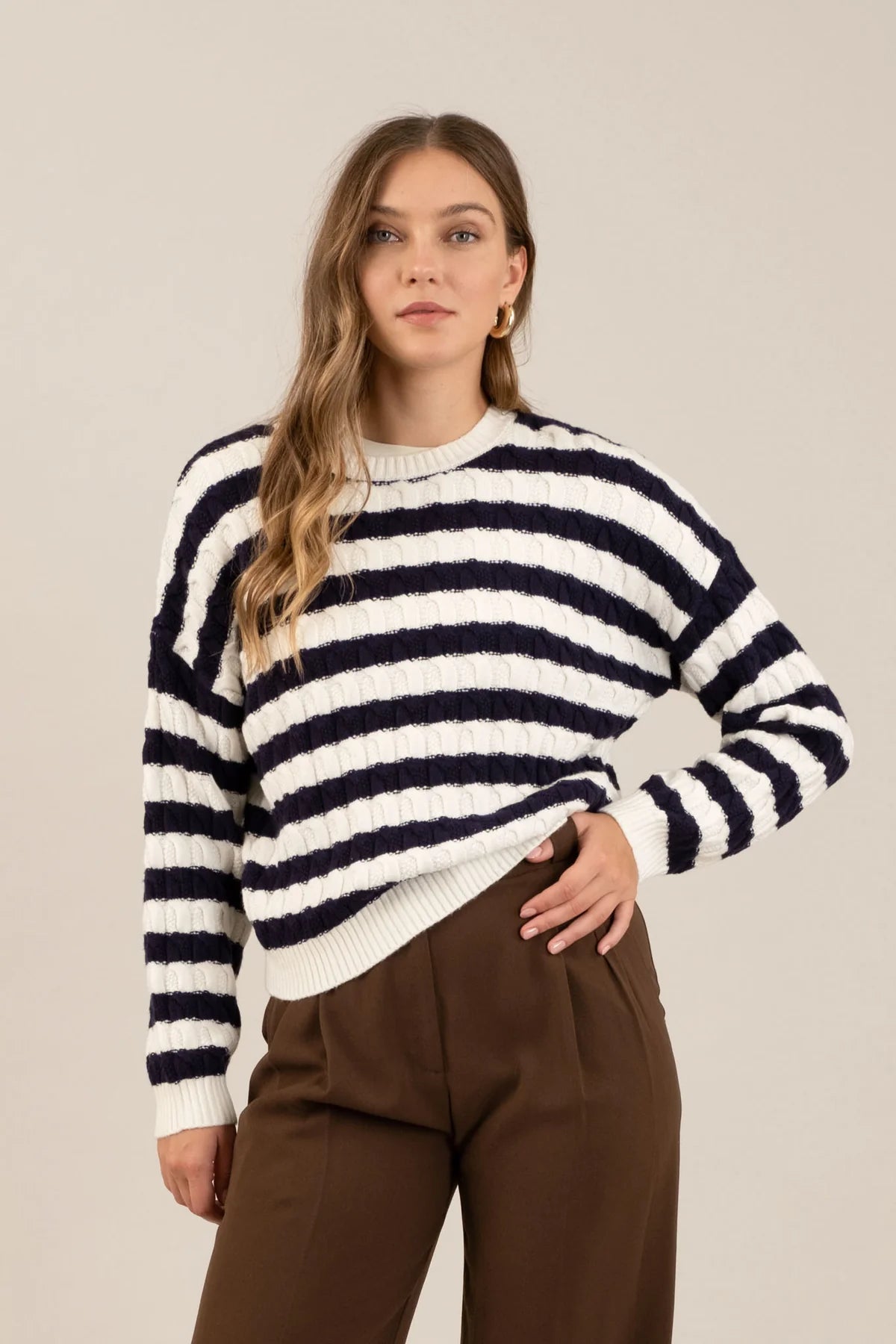 Remy Striped Crewneck