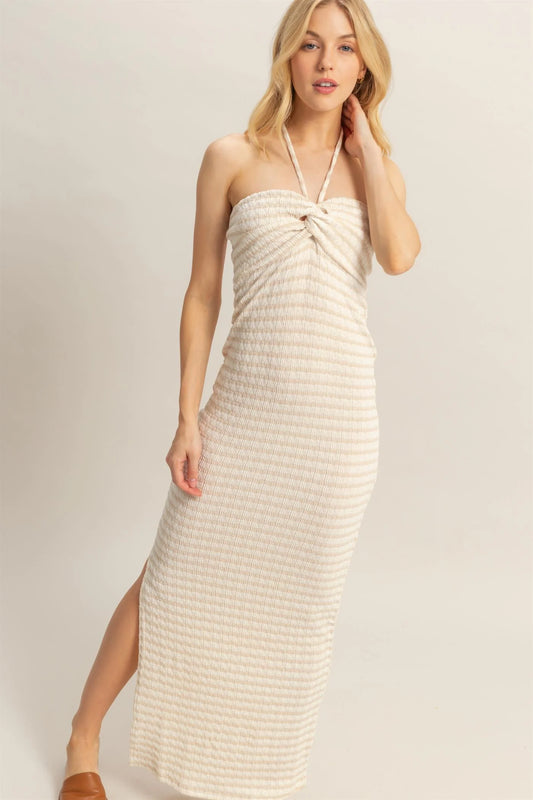 Layla Striped Bodycon Maxi Dress