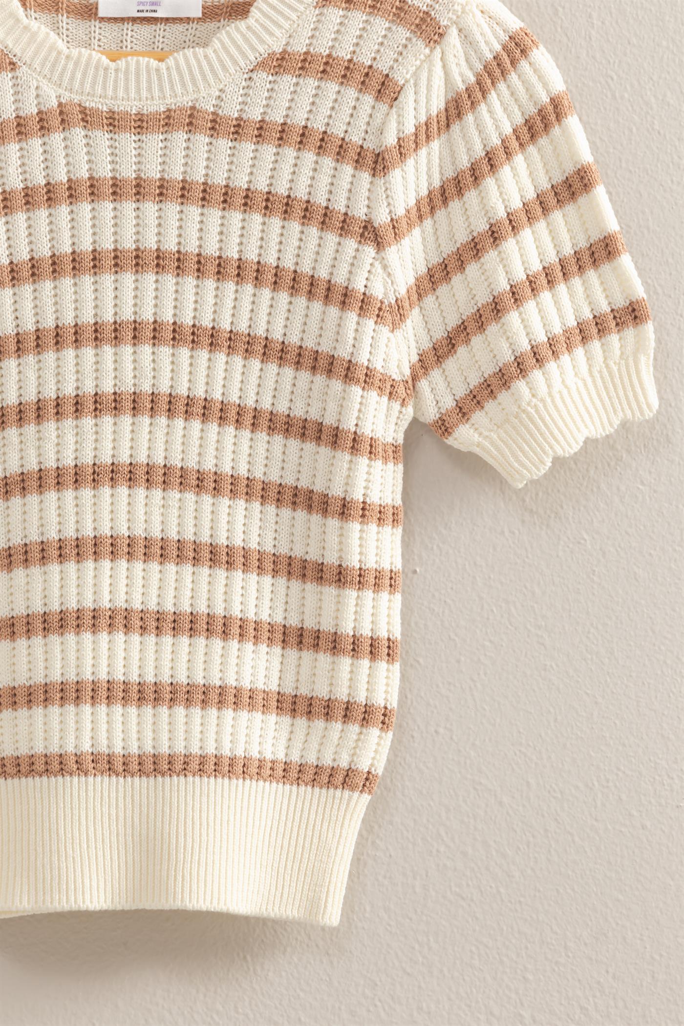 Clara Puff Sleeve Knit Top