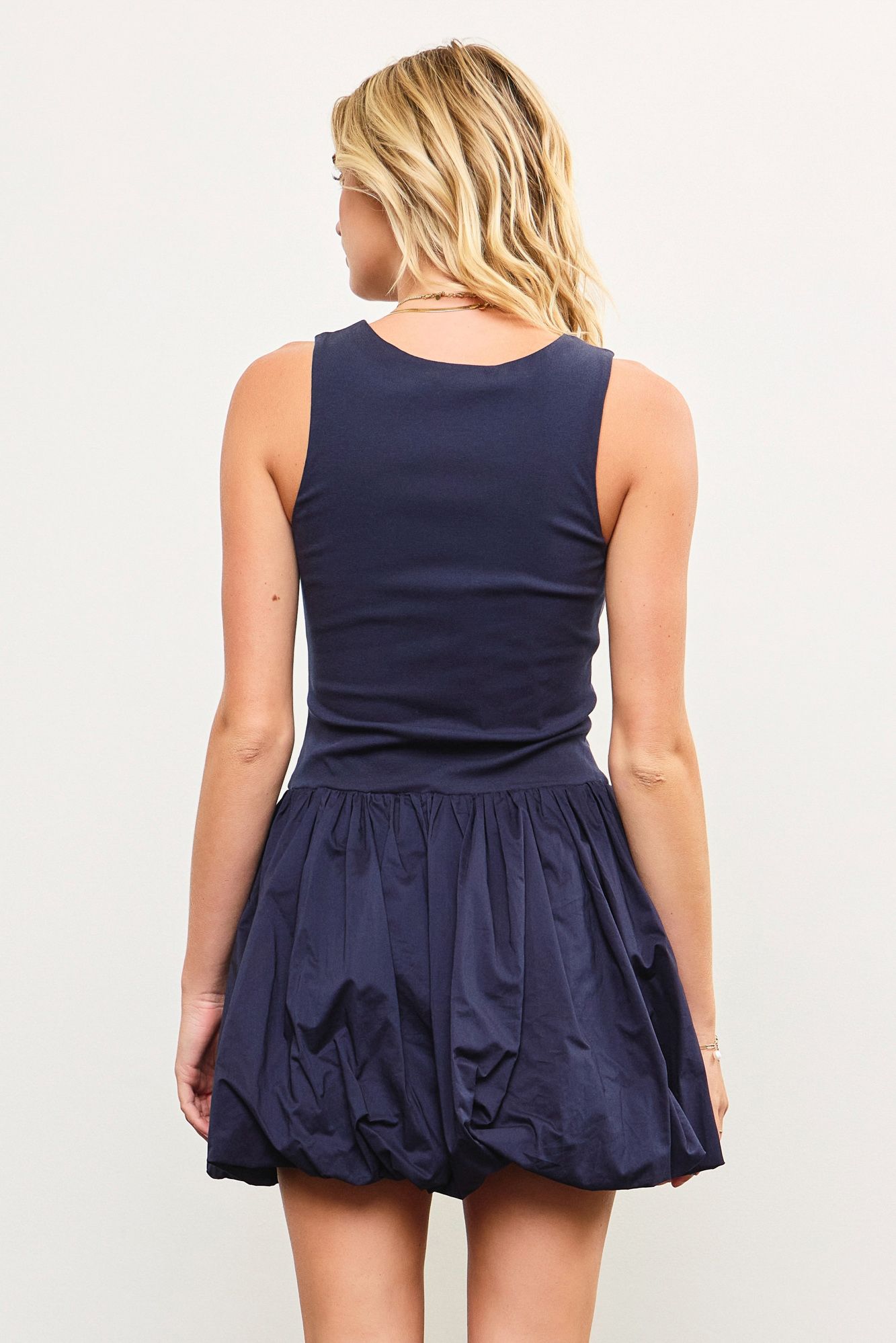 Shirley Balloon Hem Dress